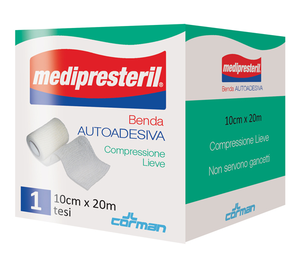MEDIPRESTERIL BENDA AUTOADESIVA 10X2000 CM 1 PEZZO - farmaidea24.com