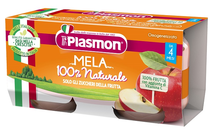PLASMON OMOGENEIZZATO MELA 2 X 80 G - farmaidea24.com
