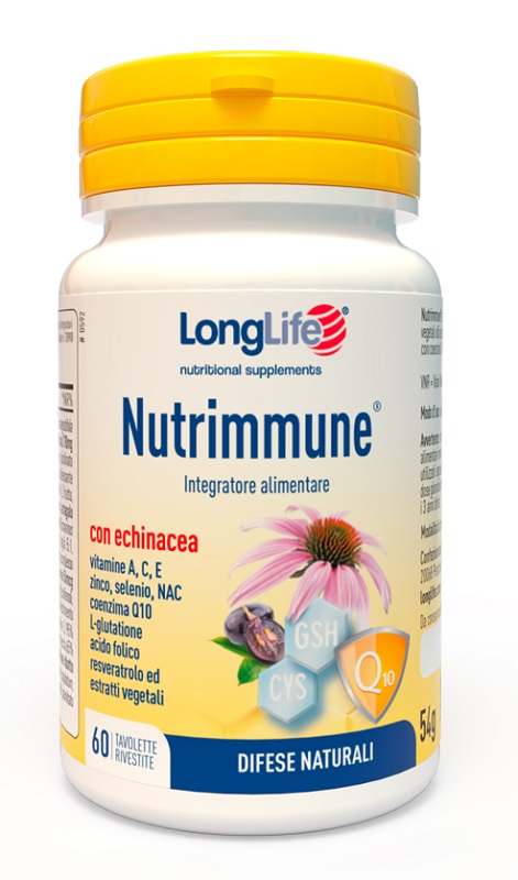 LONGLIFE NUTRIMMUNE 60 TAVOLETTE RIVESTITE - farmaidea24.com
