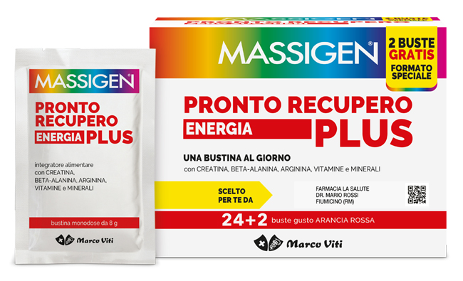 MASSIGEN PRONTO RECUPERO ENERGIA PLUS 24 BUSTINE + 2 BUSTINE - farmaidea24.com