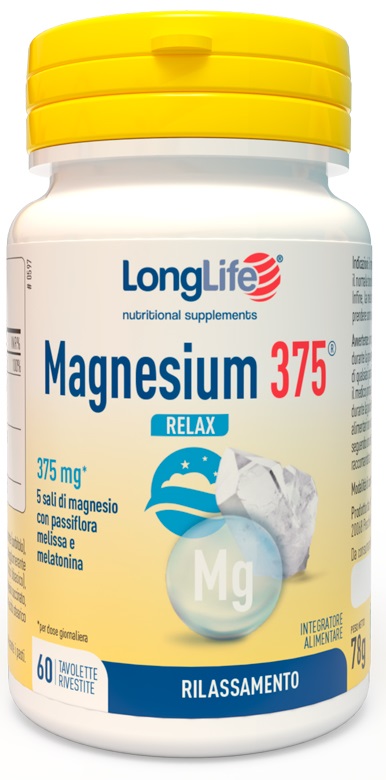 LONGLIFE MAGNESIUM 375 RELAX 60 TAVOLETTE - farmaidea24.com