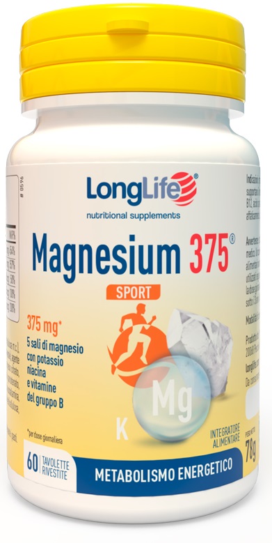 LONGLIFE MAGNESIUM 375 SPORT 60 TAVOLETTE - farmaidea24.com