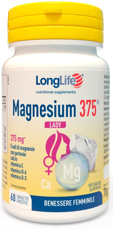 LONGLIFE MAGNESIUM 375 LADY 60 TAVOLETTE - farmaidea24.com