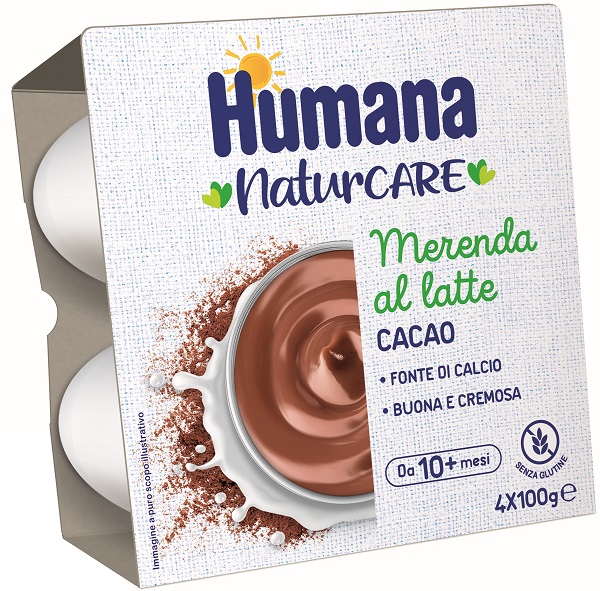 HUMANA MERENDA CACAO 4 VASETTI DA 100 G - farmaidea24.com