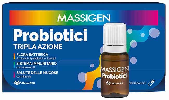 MASSIGEN PROBIOTICI 10 FLACONCINI X 8 ML - farmaidea24.com