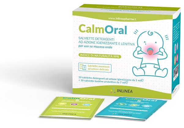 CALMORAL 10 SALVIETTE DETERGENTI + 10 SALVIETTE LENITIVE PROTETTIVE - farmaidea24.com