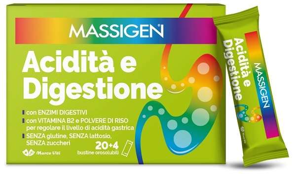 MASSIGEN ACIDITA' E DIGESTIONE 24 STICKPACK - farmaidea24.com