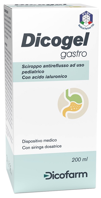SCIROPPO ANTIREFLUSSO PEDIATRICO DICOGEL GASTRO 200 ML - farmaidea24.com