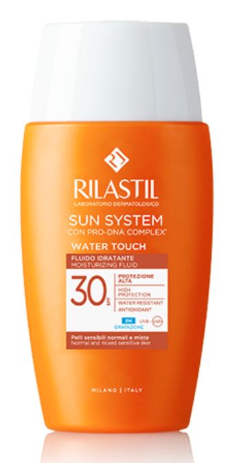 RILASTIL SUN SYSTEM WATER TOUCH FLUIDO SPF30 50 ML - farmaidea24.com