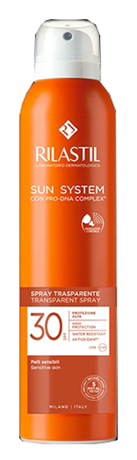 RILASTIL SUN SYSTEM TRANSPARENT SPRAY SPF30 200 ML - farmaidea24.com
