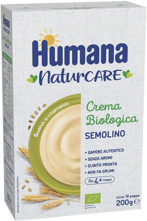 HUMANA CREMA BIOLOGICA SEMOLINO 200 G - farmaidea24.com