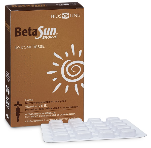 BIOSLINE BETASUN BRONZE 60 COMPRESSE - farmaidea24.com