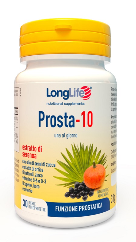 LONGLIFE PROSTA-10 30 PERLE FOTOPROTETTE - farmaidea24.com