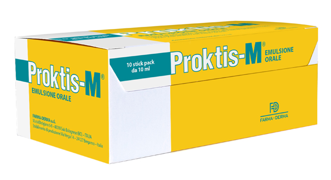 PROKTIS-M EMULSIONE ORALE 10 STICK DA 10 ML - farmaidea24.com