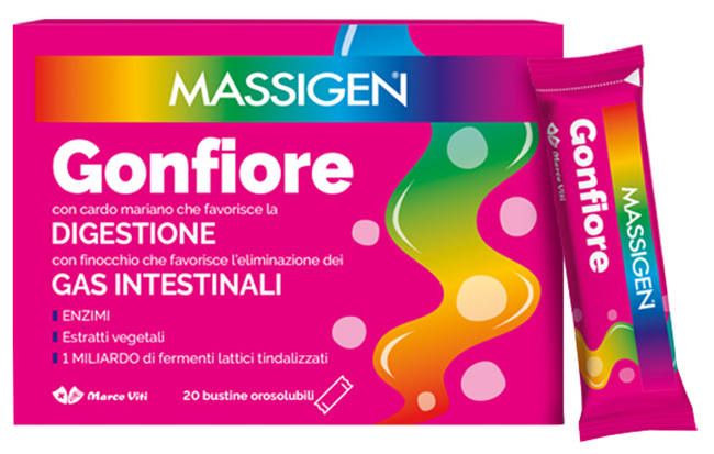 MASSIGEN GONFIORE 20 STICK PACK - farmaidea24.com