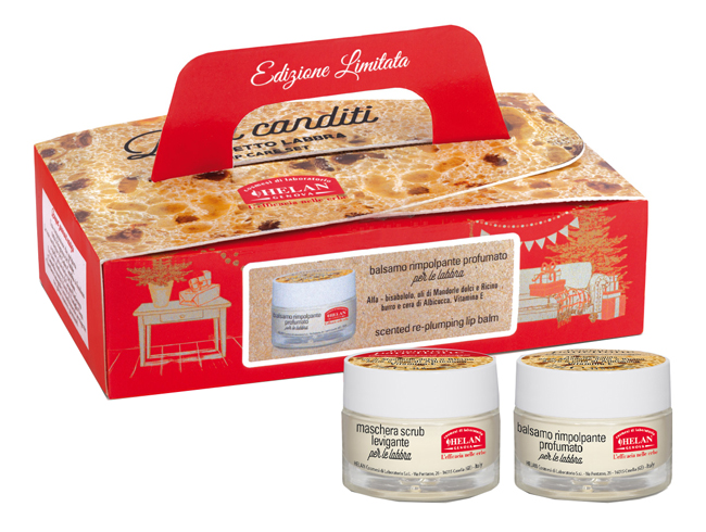 COFANETTO PANETTONE LABBRA 1 MASCHERA SCRUB LEVIGANTE 13 ML + 1 BALSAMO RIMPOLPANTE PROFUMATO 13 ML - farmaidea24.com