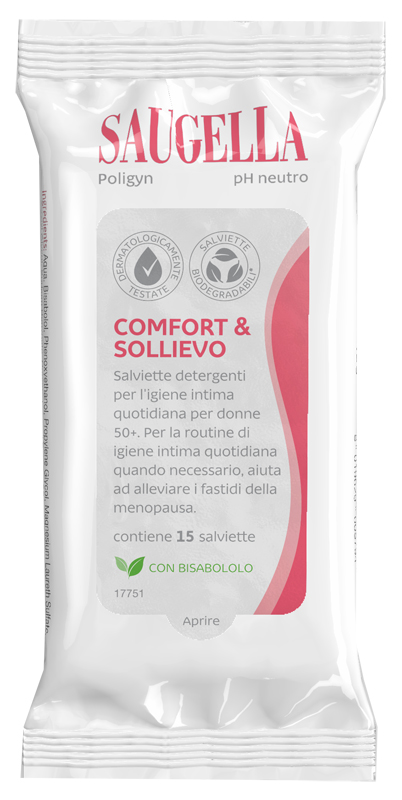 SAUGELLA POLIGYN SALVIETTINE 15 PEZZI - farmaidea24.com