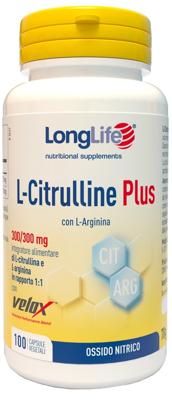 LONGLIFE L-CITRULLINE PLUS 100 CAPSULE VEGETALI - farmaidea24.com