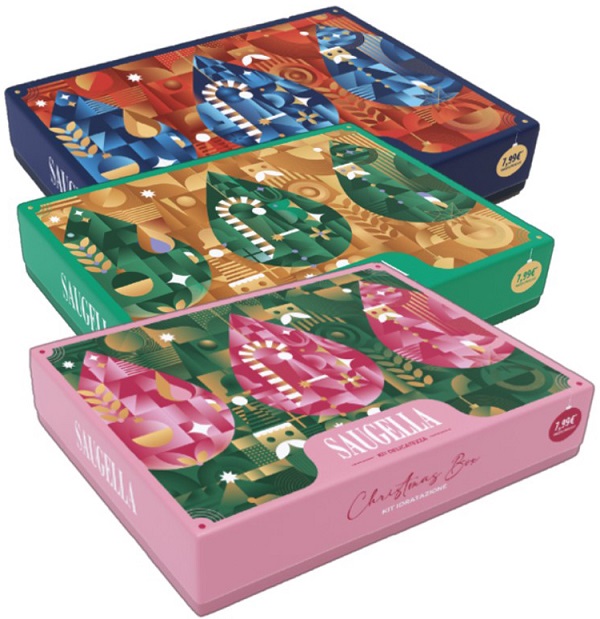 SAUGELLA CHRISTMAS BOX DERMOLIQUIDO 100 ML + INTIMO&CORPO 100 ML + FLACONE 100 ML - farmaidea24.com