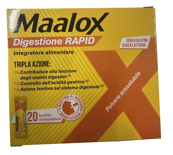 MAALOX DIGESTIONE RAPID 20 BUSTINE DA 2 G - farmaidea24.com