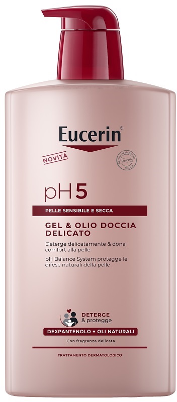EUCERIN GEL & OLIO DOCCIA DELICATO 1 LITRO - farmaidea24.com