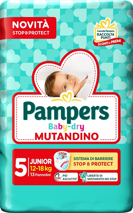 PAMPERS BABY DRY PANNOLINO MUTANDINA JUNIOR SMALL PACK 13 PEZZI - farmaidea24.com