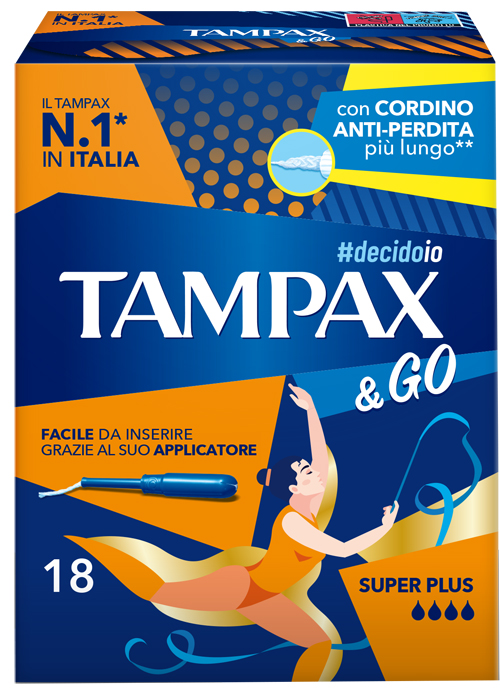 TAMPAX &GO SUPER PLUS 18 PEZZI - farmaidea24.com
