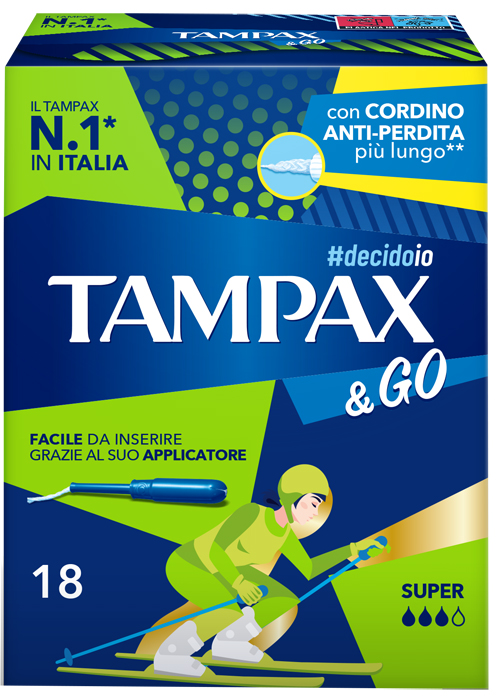 TAMPAX &GO SUPER 18 PEZZI - farmaidea24.com