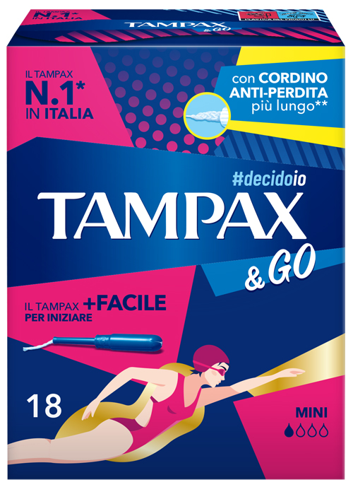 TAMPAX &GO MINI 18 PEZZI - farmaidea24.com