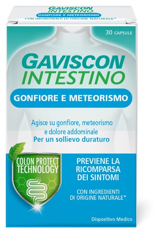 GAVISCON INTESTINO GONFIORE E METEORISMO 30 CAPSULE - farmaidea24.com