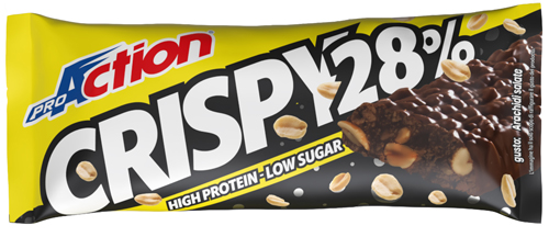 PROACTION CRISPY BAR 31% ARACHIDI SALATE 40 G - farmaidea24.com