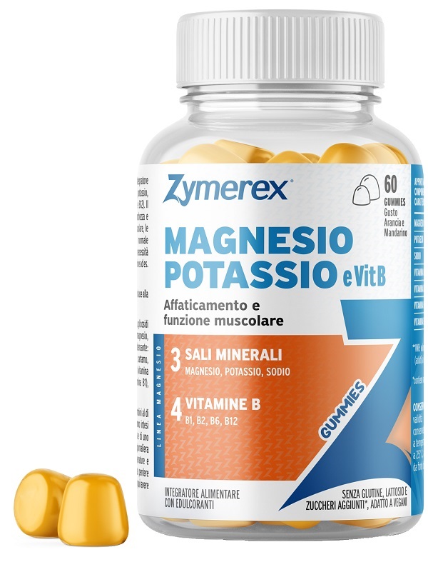ZYMEREX MAGNESIO POTASSIO E VIT B 60 GUMMIES - farmaidea24.com
