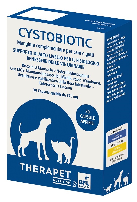 CYSTOBIOTIC THERAPET 30 CAPSULE - farmaidea24.com