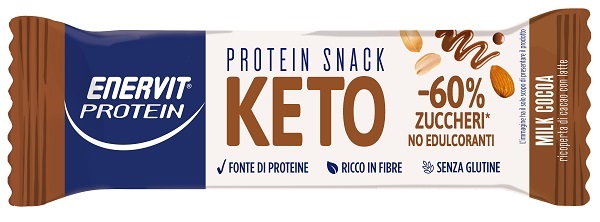 ENERVIT PROTEIN SNACK KETO MILK COCOA 35 G - farmaidea24.com