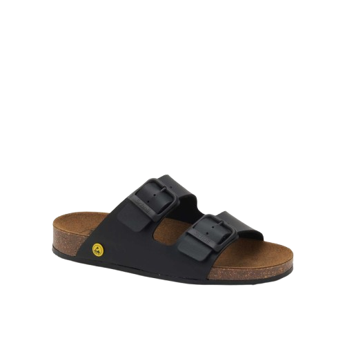 CALZATURA CORK PRO 2 STRAPS SYNTHETIC U BLACK 45 - farmaidea24.com