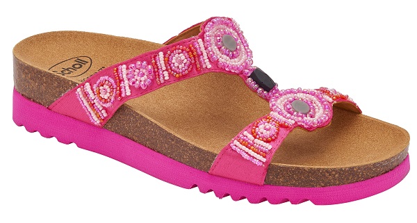 CALZATURA NEW BOGOTA' WEDGE SATIN+BEADS W FUCHSIA 36 - farmaidea24.com