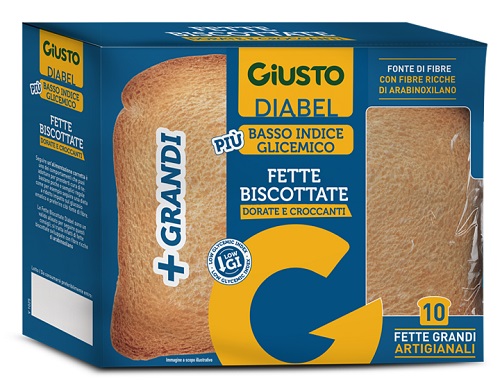 GIUSTO DIABEL FETTE BISCOTTATE 150 G NUOVA RICETTA - farmaidea24.com