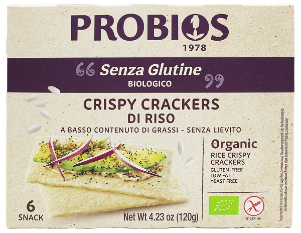 CRISPY CRACKERS RISO 6 PEZZI DA 20 G - farmaidea24.com