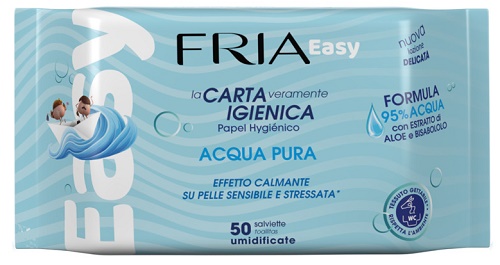 FRIA EASY CARTA IGIENICA ACQUA PURA EFFETTO CALMANTE 50 SALVIETTE - farmaidea24.com