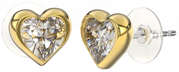 BJT389 ORECCHINO QUEEN ELEANOR 6MM GOLD PLATED - farmaidea24.com