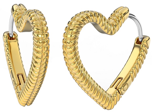 BJT399 ORECCHINO QUEEN JEZEBEL 18MM GOLD PLATED - farmaidea24.com