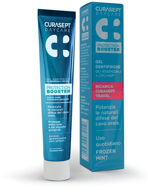 CURASEPT DENTIFRICIO DAYCARE PROTEZIONE BOOSTER FROZEN MINT 20 ML - farmaidea24.com