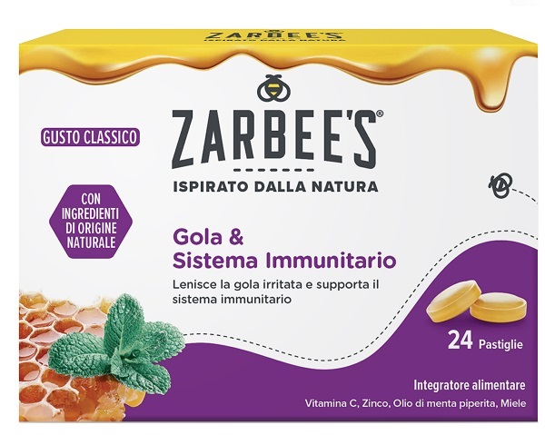 ZARBEE'S GOLA & SISTEMA IMMUNITARIO 24 PASTIGLIE - farmaidea24.com