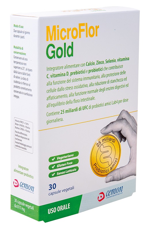 MICROFLOR GOLD 30 CAPSULE VEGETALI - farmaidea24.com