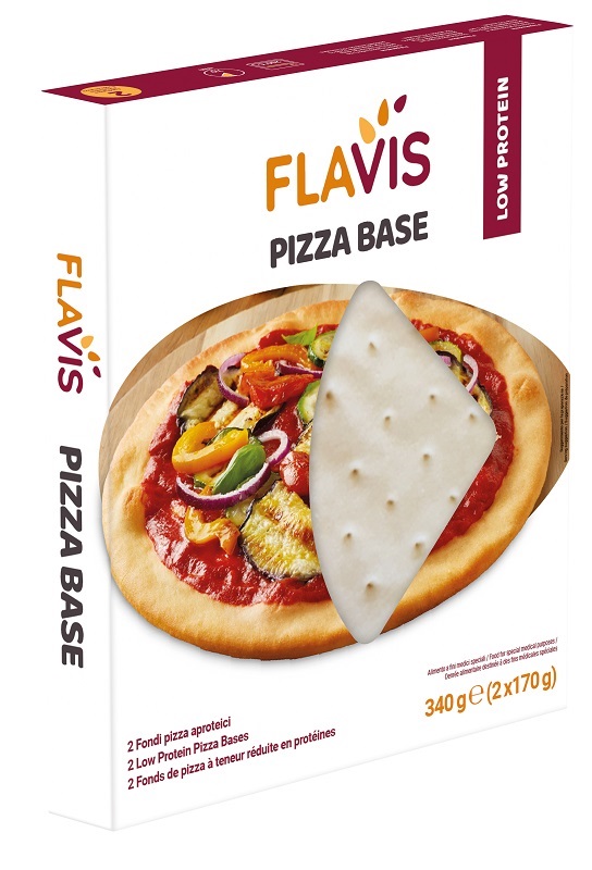 FLAVIS PIZZA BASE 2 FONDI PIZZA APROTEICI DA 170 G - farmaidea24.com