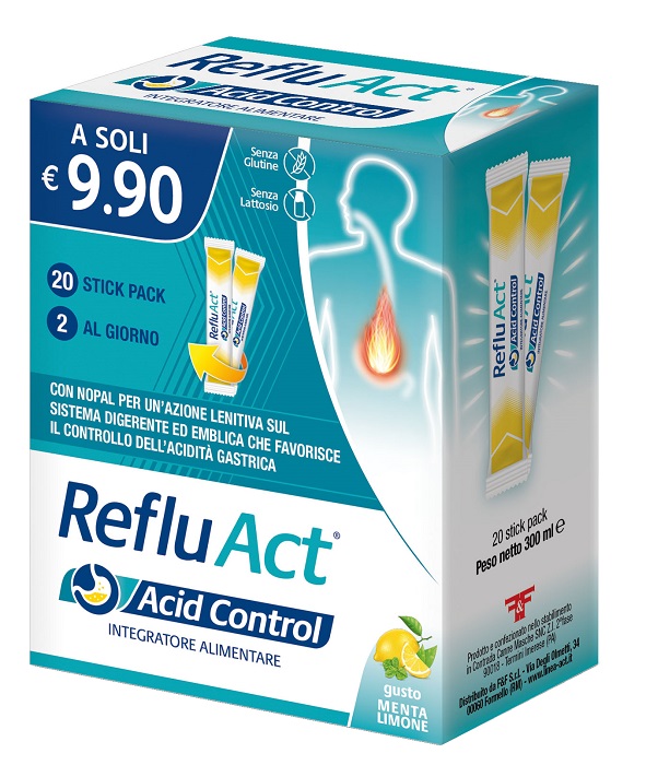 REFLU ACT ACID CONTROL 20 STICK - farmaidea24.com