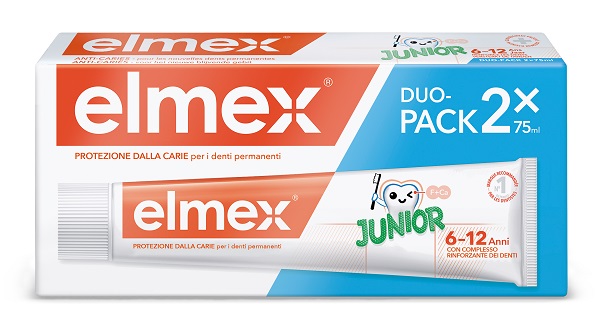 ELMEX JUNIOR DENTIFRICIO 75 ML DUOPACK - farmaidea24.com