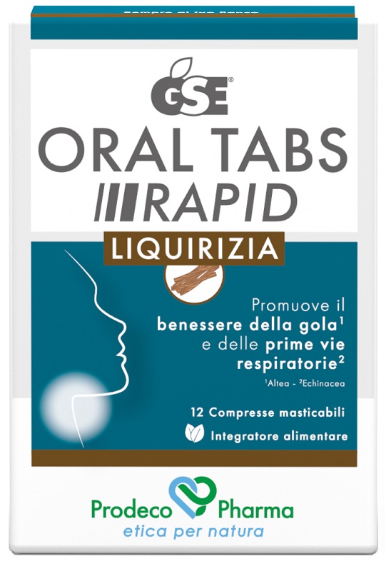 GSE ORAL TABS RAPID LIQUIRIZIA 12 COMPRESSE DA 1,5 G - farmaidea24.com