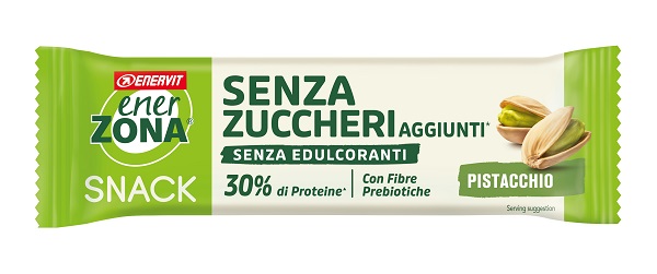 ENERZONA SNACK PISTACCHIO COPERTURA BIANCA AL LATTE SENZA ZUCCHERI AGGIUNTI 27 G - farmaidea24.com