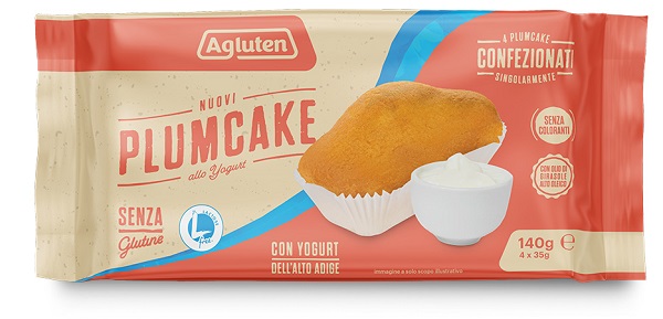 AGLUTEN NUOVI PLUMCAKE YOGURT 4 PEZZI DA 35 G - farmaidea24.com